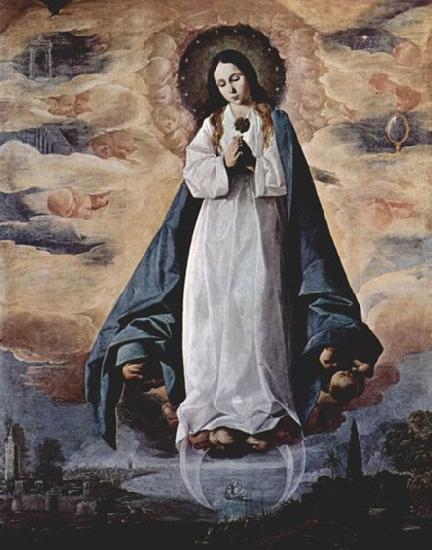 Francisco de Zurbaran Unbefleckte Empfangnis oil painting image